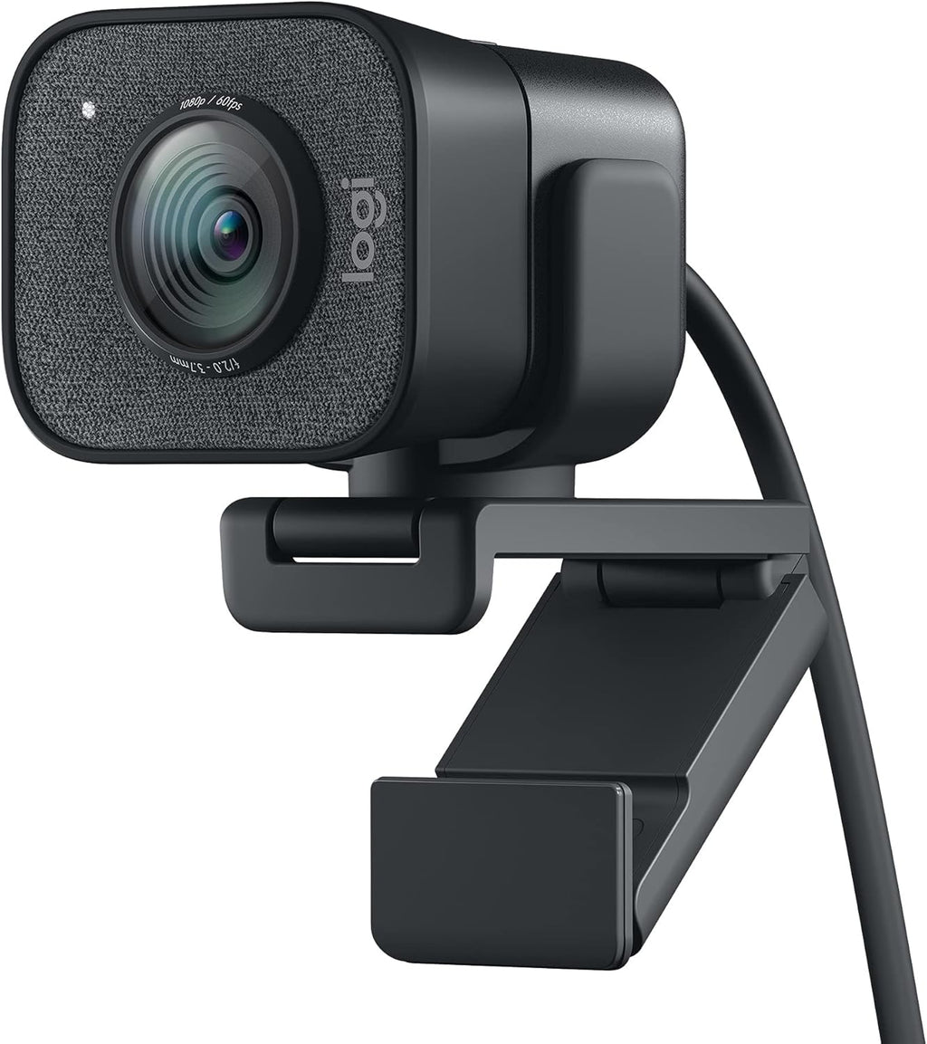 Logitech StreamCam Premium Webcam for Streaming and Content Creation, Full HD 1080p 60 fps, Works with Microsoft Teams, Google Meet, Zoom, Nintendo Switch 2's new GameChat mode, for PC/Mac – Graphite