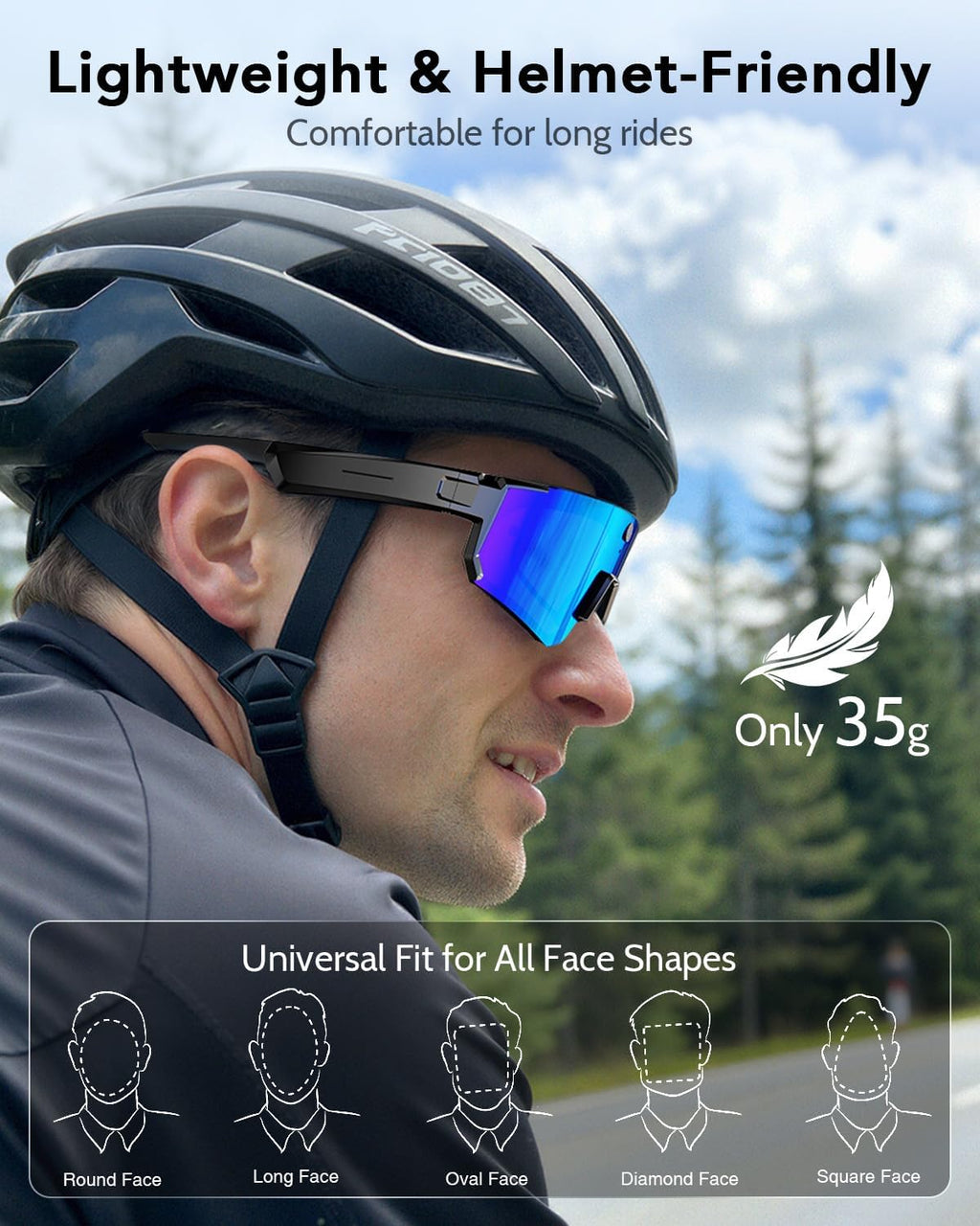AI Smart Glasses with Camera, HD POV Video Recording, Voice Interaction, Bluetooth Audio for Sports & Outdoor