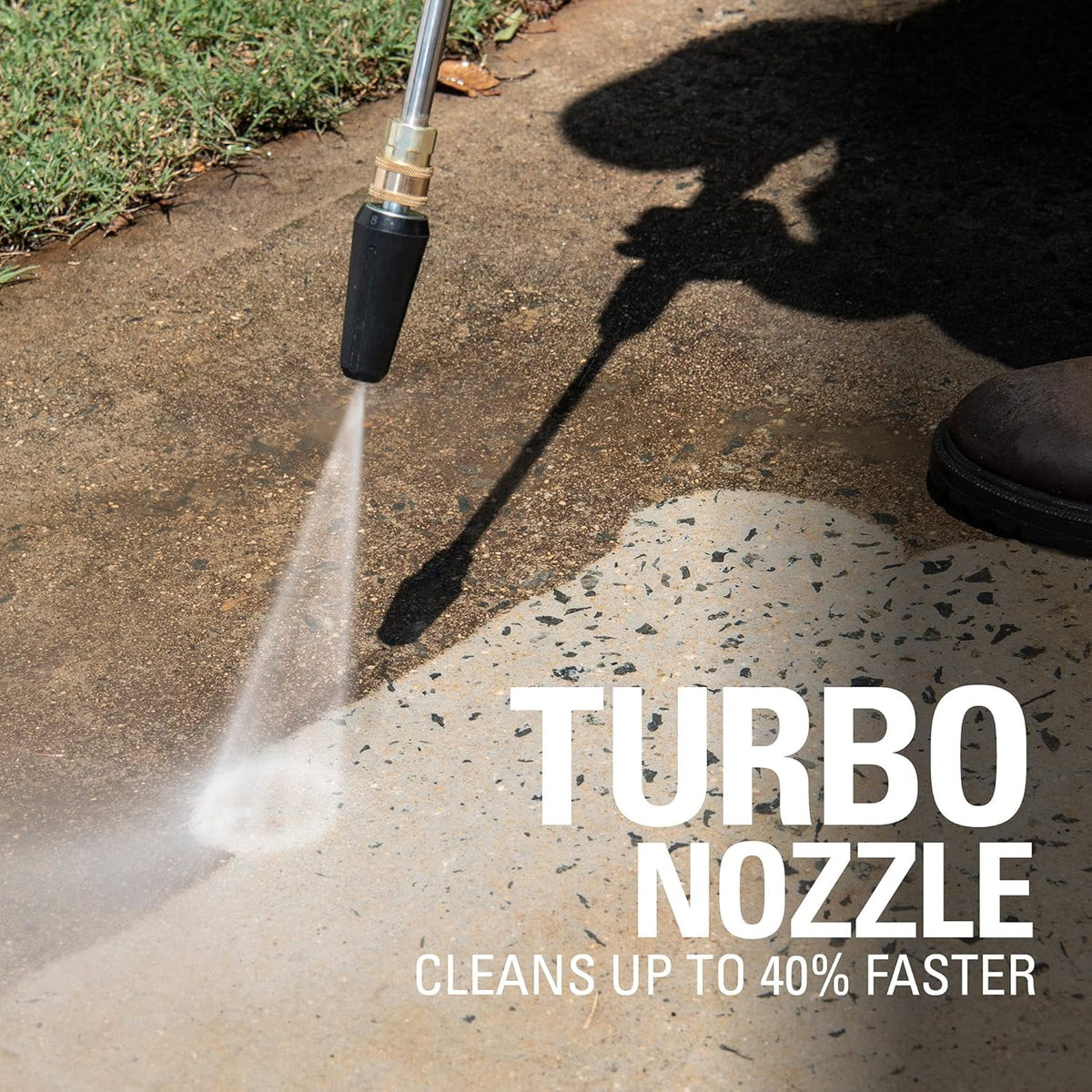 Greenworks 2000 PSI (1.2 GPM) Electric Pressure Washer, Steel Wand, On-Board Soap Tank (25°, 40°, Soap, and Turbo Nozzle)