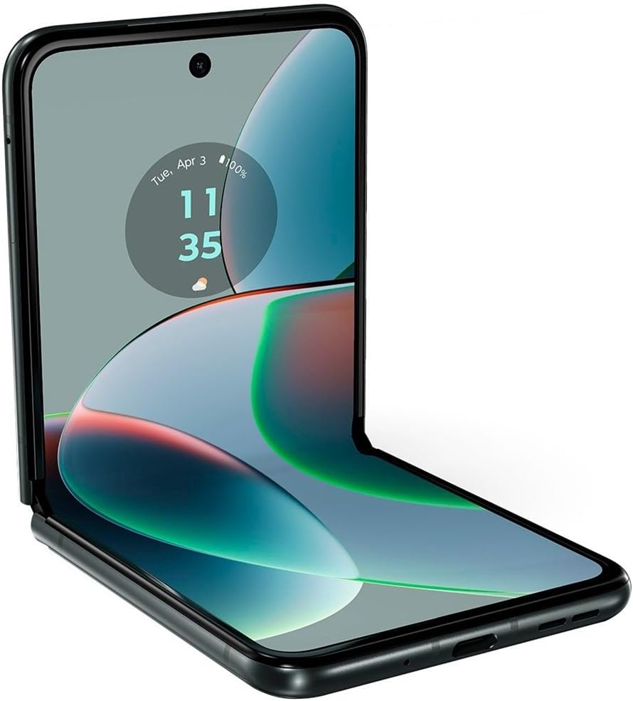 Motorola Moto Razr 40 5G 2023 (128GB, 8GB) 6.9" Foldable AMOLED, Snapdragon 7 Gen 1, Android 13 (T-Mobile Unlocked for Verizon, Metro, Boost, Global 4G) XT2323 (Sage Green) (Renewed)