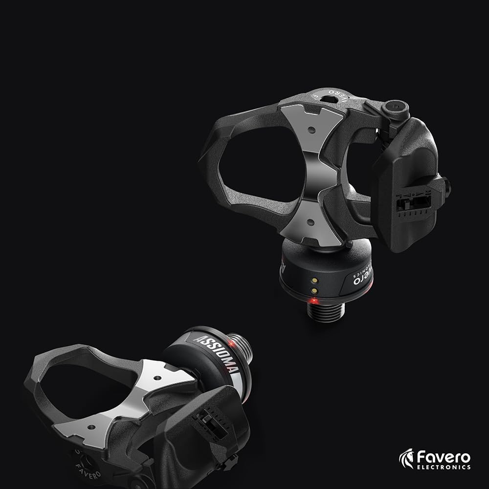 Favero Assioma Duo, Dual-Sensing Side Pedal Based Cycling Power Meter, Bluetooth & ANT+ Connectivity for Bike Computers, Cycling GPS Units, & Smartphones