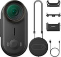 AKASO Keychain3 4K Thumb Action Camera - Tiny Body Camera, Hands-Free POVs, Mount Anywhere, Stabilization, 360 Min Battery Life, 9.8ft Waterproof Portable Vlogging Camera, Pet POV (64GB, Black)