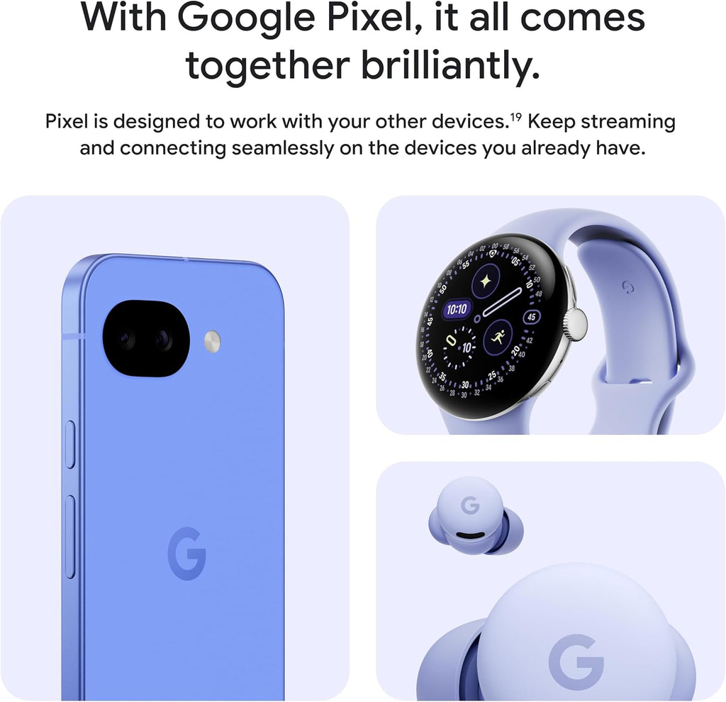 Google Pixel 10a - Unlocked Android Smartphone - 7 Years of Pixel Drops, 30+ Hours Battery, Camera Coach, Gemini Live, Durable Design, Call Screen, Car Crash Detection - Obsidian - 256 GB (2026 Model)