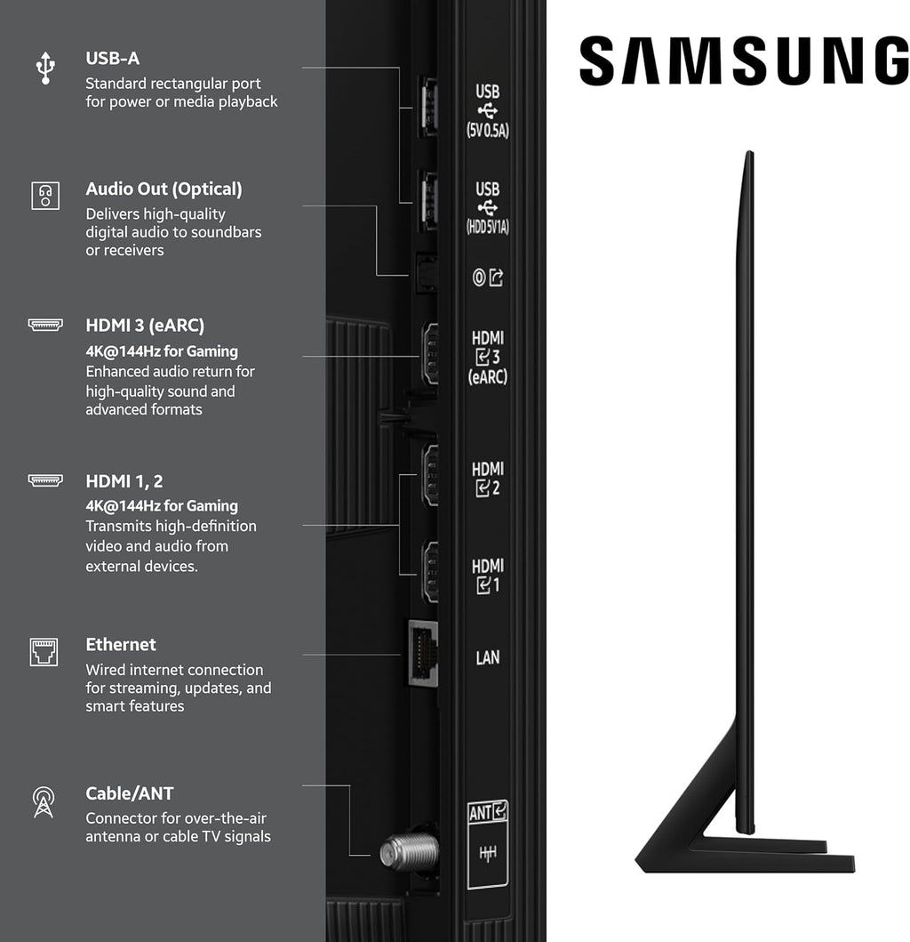 Samsung 55-Inch Class QLED Q8F 4K UHD Smart TV (2025 Model) Q4 AI Processor, 100% Color Volume with Quantum Dot, AirSlim Design, Endless Free Content, Samsung Vision AI, Alexa Built-in