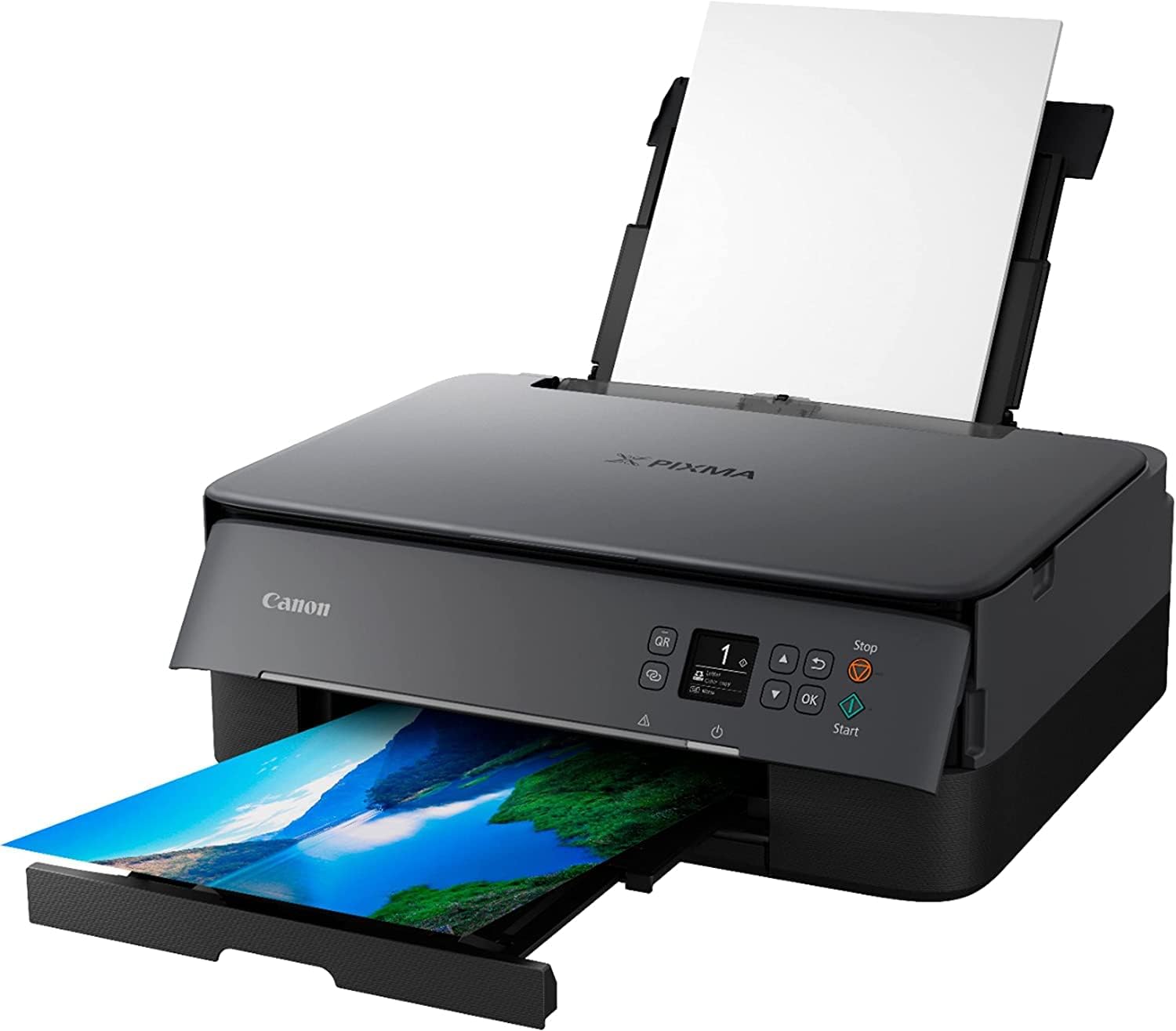 Canon PIXMA TS6420a All-in-One Wireless Color Inkjet Printer, Black - Print Copy Scan - 1.44" OLED Display, 13.0 ipm, 4800 x 1200 dpi, Auto 2-Sided Printing, 8.5 x 14