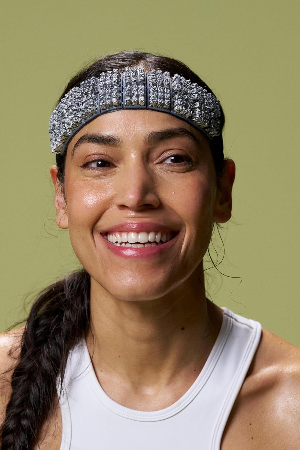 Headband and 20 Patented Cooling Pieces – Amplifies Natural Evaporative Cooling – Performance Gear for Hot Conditions, Races, Triathlons, Endurance Training