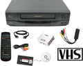 MAGNAVOX VCR Video Cassette Player with Remote, USB Adapter, HDMI Converter (Renewed)