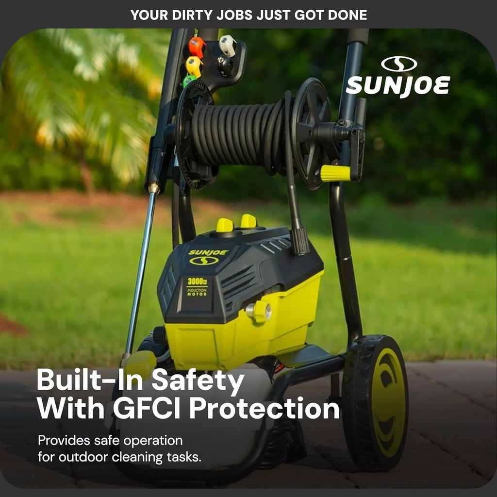 Sun Joe SPX4800 14.9-Amp Electric Pressure Washer, w/ 5 Quick-Connect Tips, Detergent Tank, Cleans Cars, Fences, Patios, Decks, Sidewalks & More