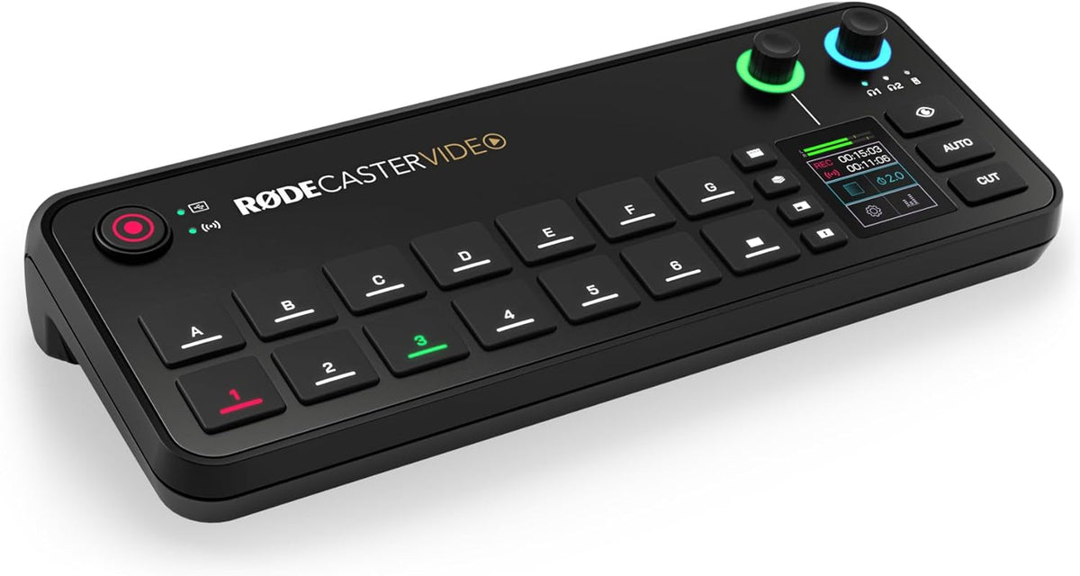 RØDE RØDECaster Video – Professional Video Switcher and Audio Interface – Multi-Camera, 6 x Video Inputs (HDMI and USB), 1080p60, Multi-Source Scenes