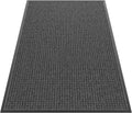 Sturdy Front Door Mat Outside Entrance, 6' x 4' All-Season All-Weather Doormat Waterproof, Stain and Fade Resistant, Natural Rubber Indoor Outdoor Welcome Door Mat Trap Dirt