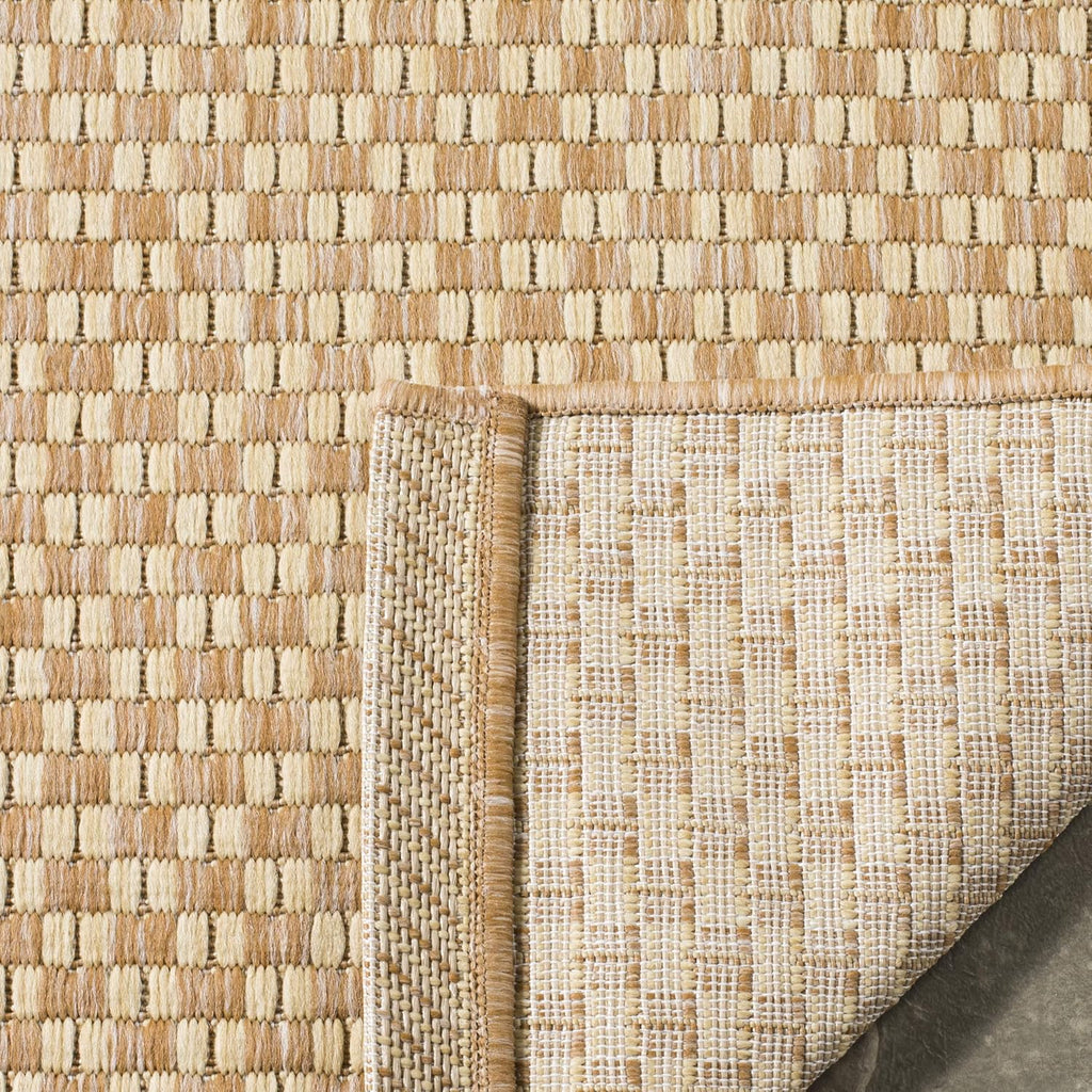 SAFAVIEH Courtyard Collection 8' x 10' Natural / Cream CY8653 Indoor-Outdoor Waterproof Easy-Cleaning Patio Backyard Mudroom Area-Rug