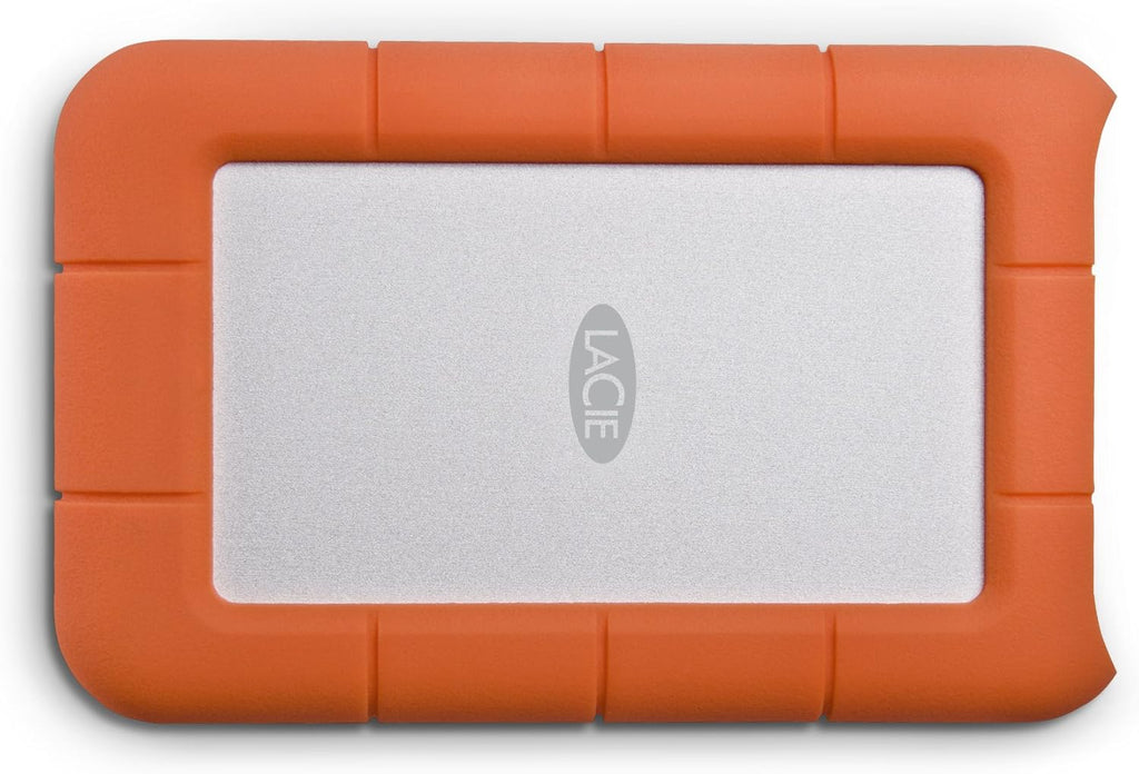 LaCie Rugged Mini, 2TB, 2.5", Portable External Hard Drive, for PC Mac iPad and iPhone, Data Rescue Service (LAC9000298)