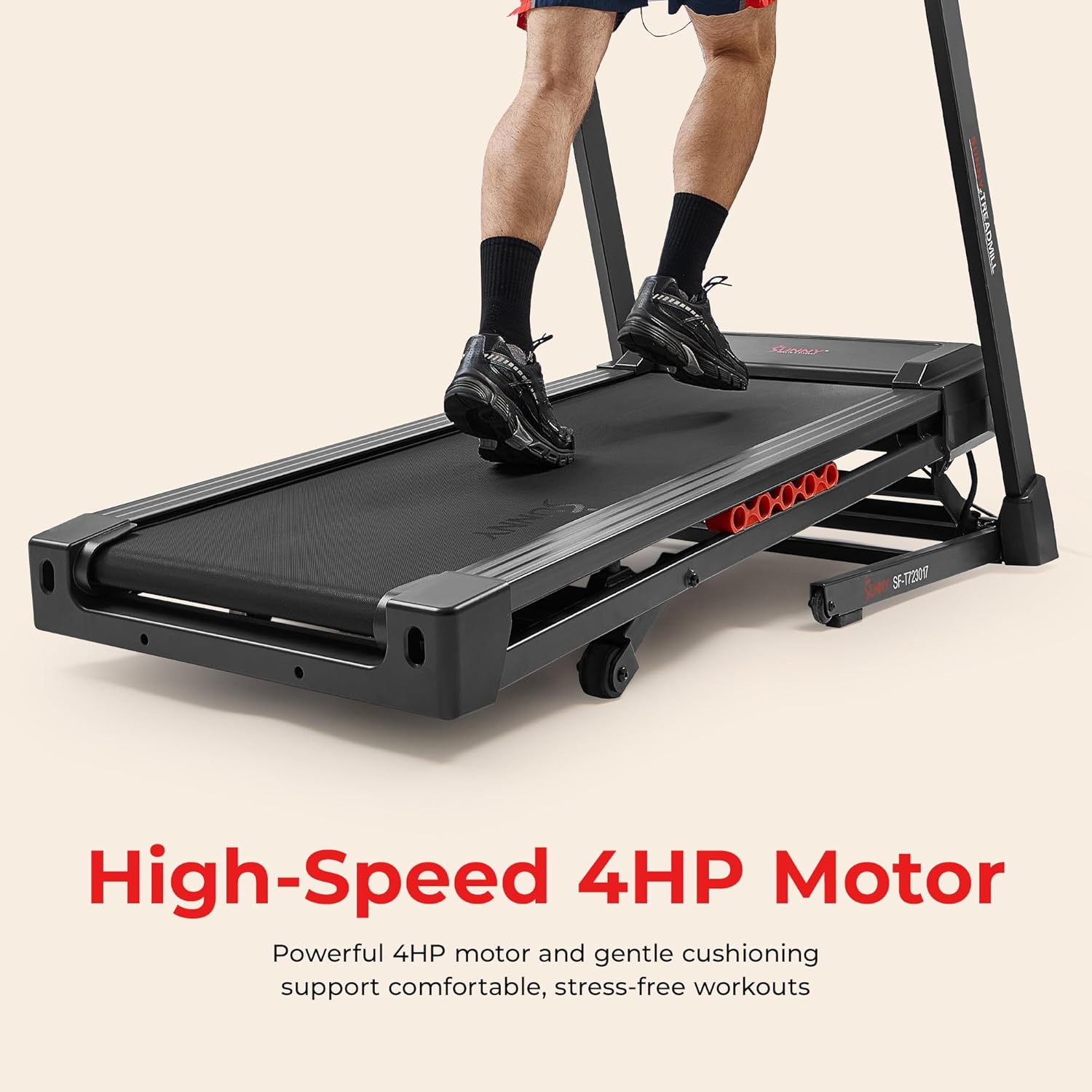 Sunny Health & Fitness Treadmill Elite Smart Auto Incline for Home Use, Wide Running and Walking Deck, Flex Shock Suspension with 300 LB Weight Capacity Bluetooth SunnyFit App