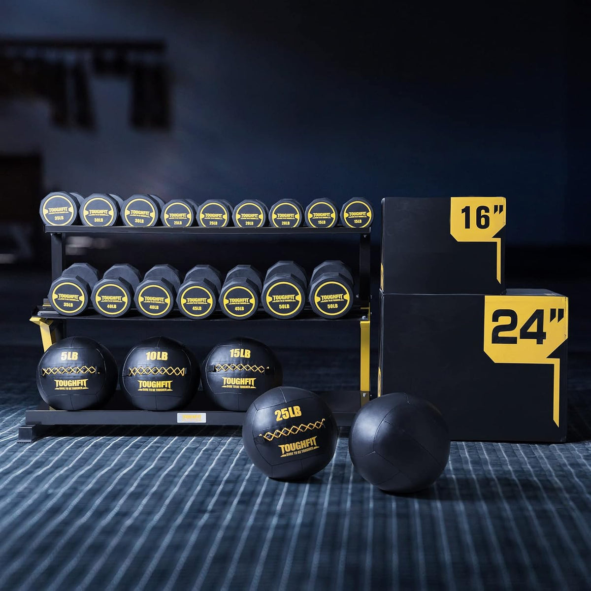 ToughFit Soft Wall Ball - Medicine Ball Set for Cardio Fitness Exercise - Weighted Med Ball for Strength and Conditioning Exercises, Cross Training Lunge, and Partner Toss