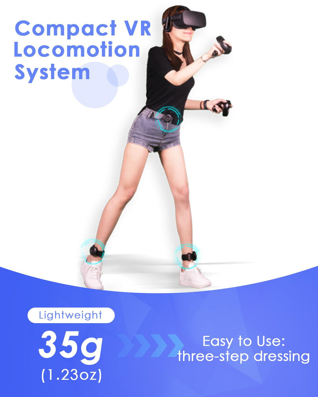 KAT vr trackers, Set of 3 Sensors .Immersive VR Experience .Enhanced Motion Tracking Compatibility with Easy Installation, Reliable Performance .Ideal for Gaming and Virtual Reality Adventures