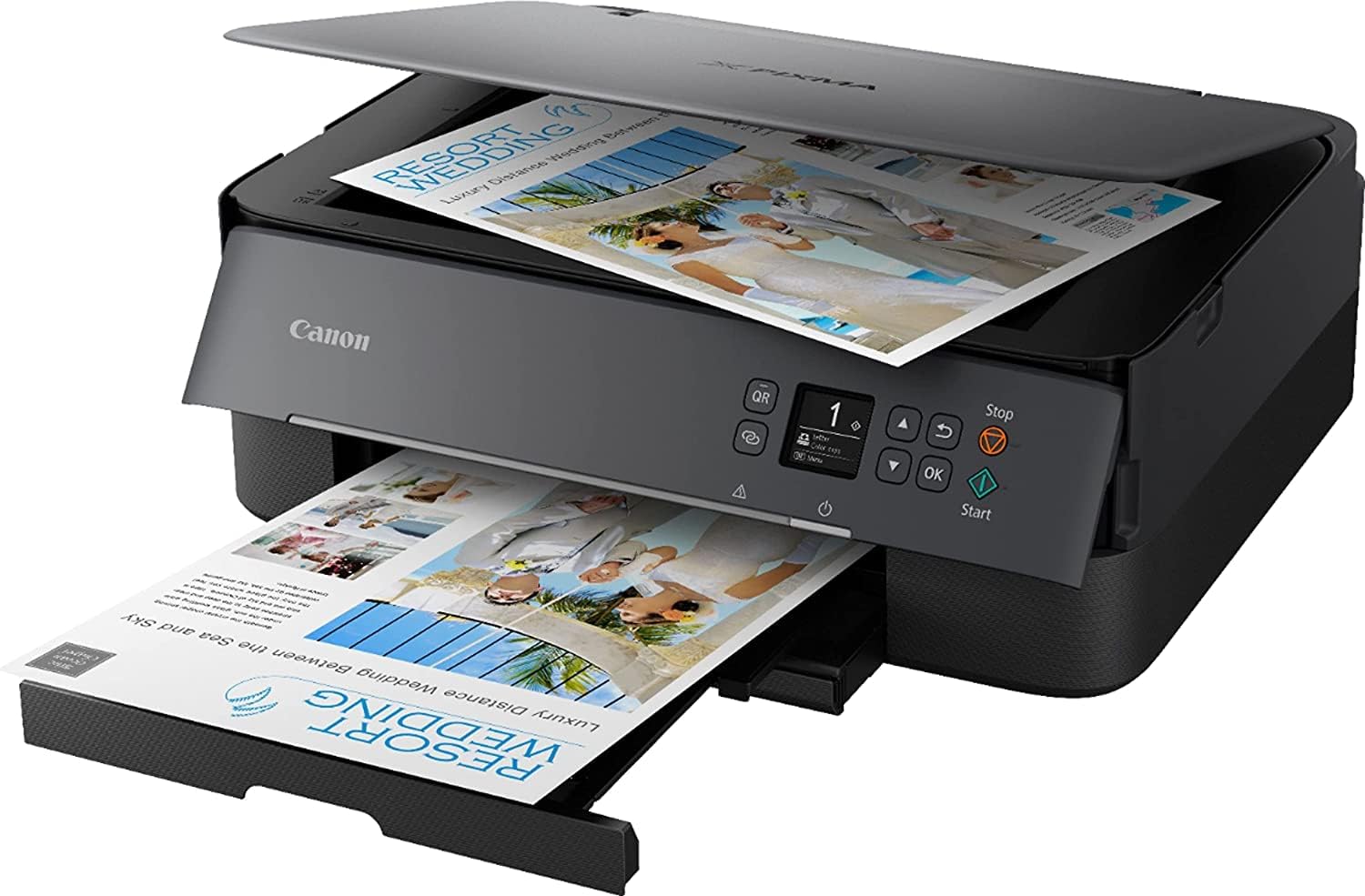 Canon PIXMA TS6420a All-in-One Wireless Color Inkjet Printer, Black - Print Copy Scan - 1.44" OLED Display, 13.0 ipm, 4800 x 1200 dpi, Auto 2-Sided Printing, 8.5 x 14