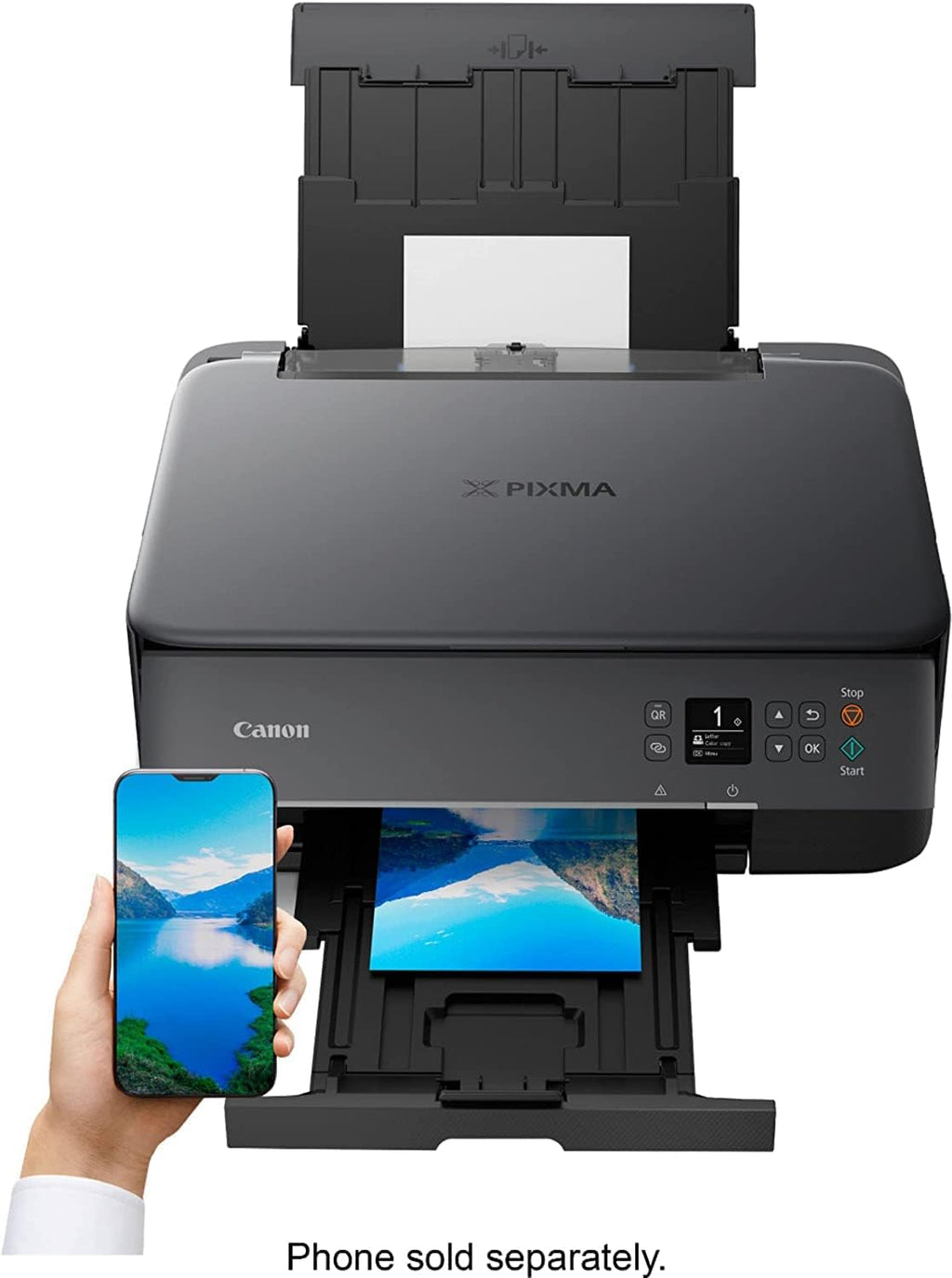 Canon PIXMA TS6420a All-in-One Wireless Color Inkjet Printer, Black - Print Copy Scan - 1.44" OLED Display, 13.0 ipm, 4800 x 1200 dpi, Auto 2-Sided Printing, 8.5 x 14