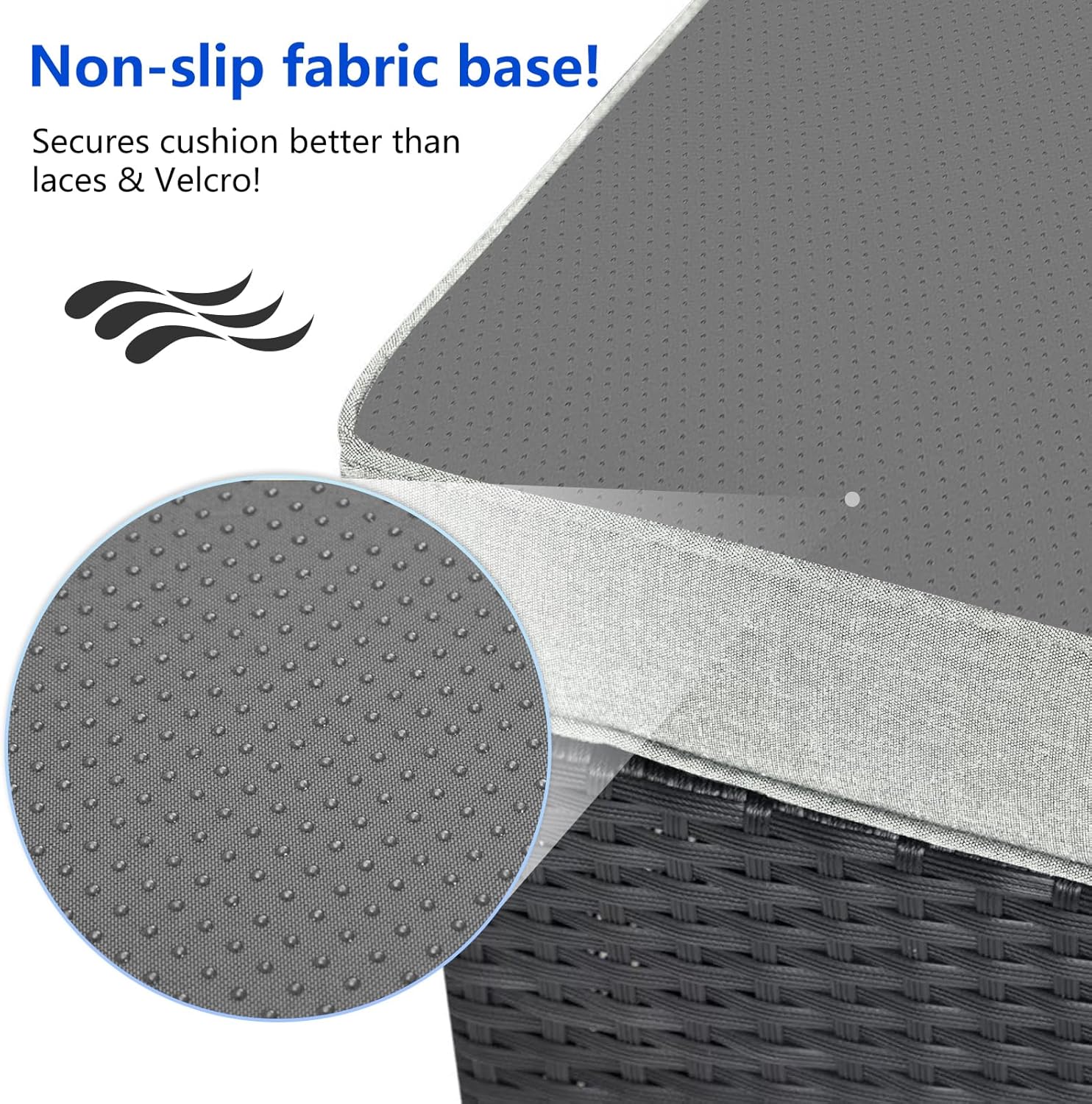 4PC Outdoor Round Daybed Cushion Cover with Zipper & Anti-Slip Particles,Circle Sun Island Sunbed Mattress Covers Waterproof,Patio Day Bed Cushions Slipcover ONLY COVER (White, 66*66*4inch)
