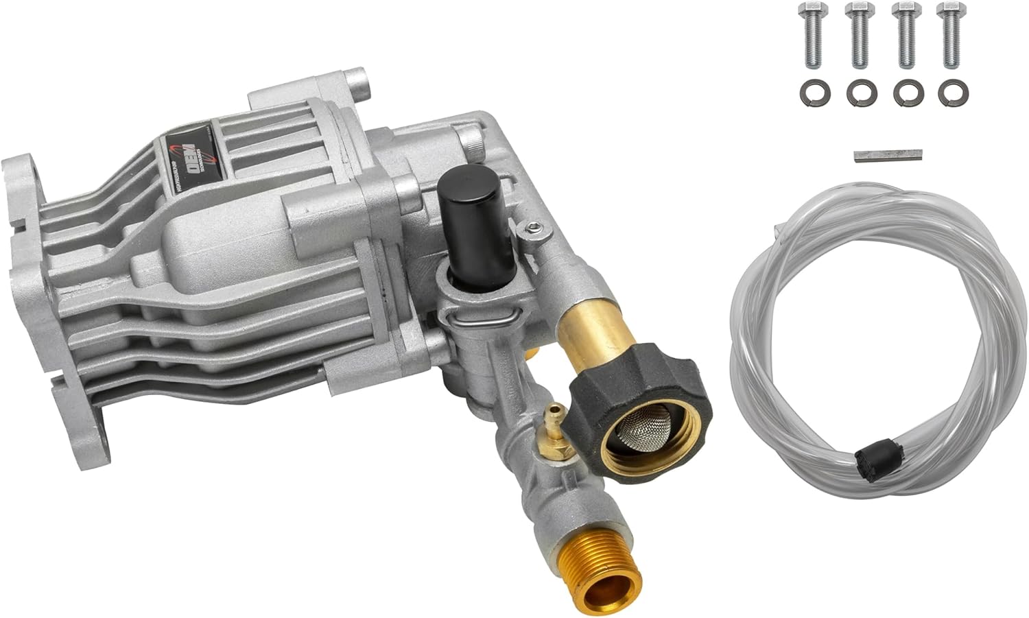OEM Technologies 3300 PSI 2.4 GPM Replacement Pressure Washer Pump Kit, Horizontal Axial Cam Replacement Pump for Gas Pressure Washer, 3/4" Shaft, Includes Hardware and Siphon Tube (90028)