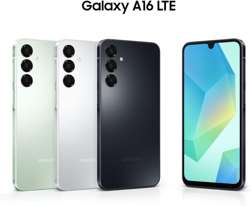 Samsung Galaxy A16 4G Dual SIM (128GB, 2025) 6.7" 90Hz AMOLED, Splash Resistant, 8Core, 50MP Camera (Factory Unlocked International Model for GSM, Global) A165M/DS (25W Fast Charger Bundle, Grey)