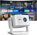 【Official Licensed Google TV】4K Smart Projector with WiFi and Bluetooth, VOPLLS Outdoor Projectors with Dolby/Auto Focus, Portable Movie Phone Wireless Gaming Wifi Proyector for Bedroom/Home/Celling