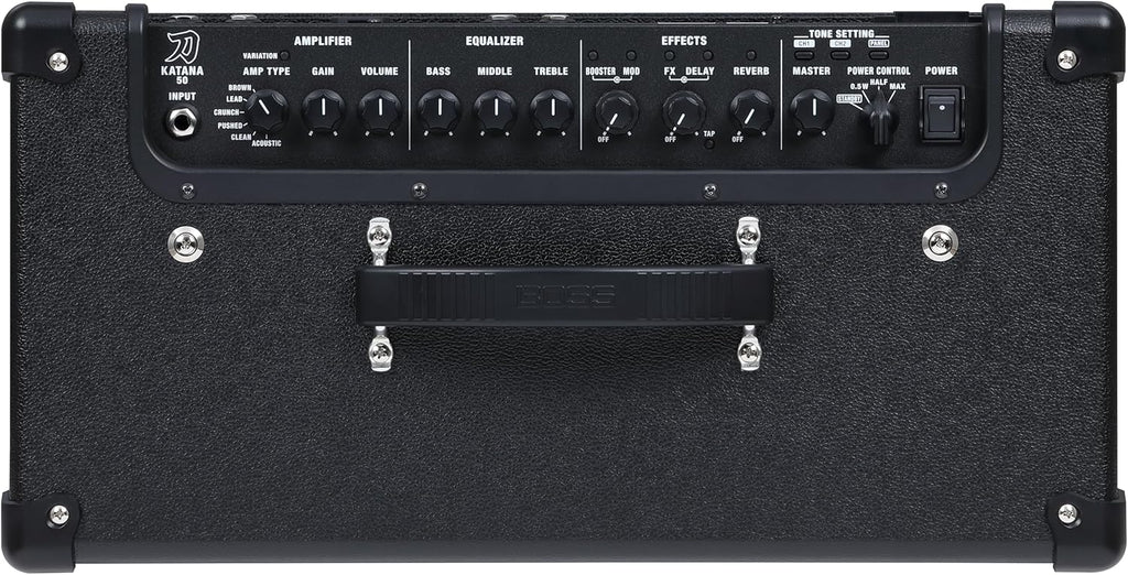 BOSS Katana-50 Gen 3 Guitar Amplifier | Compact 50-Watt Combo Amp | Custom 12-Inch Speaker | Evolved Tube Logic Sound | 12 Amp Characters | Onboard BOSS Effects | Advanced Connectivity & More