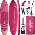 Skatinger 11'6×35" Super Wide Inflatable Paddle Board, Ultra Stable Stand Up Paddleboards for 450lb/3 People/Family/Big Size w/Shoulder Strap, 100L Backpack, Ultra-Light All-Round Sup Board
