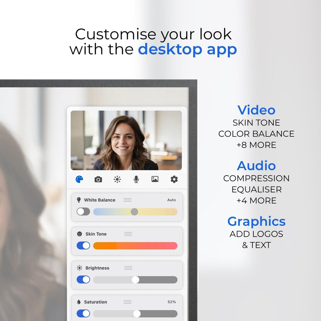 iContact Camera ProHello 4K HD Webcam with Eye Contact, Windows Hello Facial Recognition, Noise Cancelling Mics, USB Plug & Play for Mac, PC & Linux, Works with Zoom, Teams, Meet, Video Calls