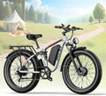 4000W Dual Motor Ebike with 52V 25Ah Removable Battery for Adults,Max Speed 38MPH Up to 100 Miles,24" Fat Tire Electric Bike for Snow Off-Road Commuter E-Bike for Men