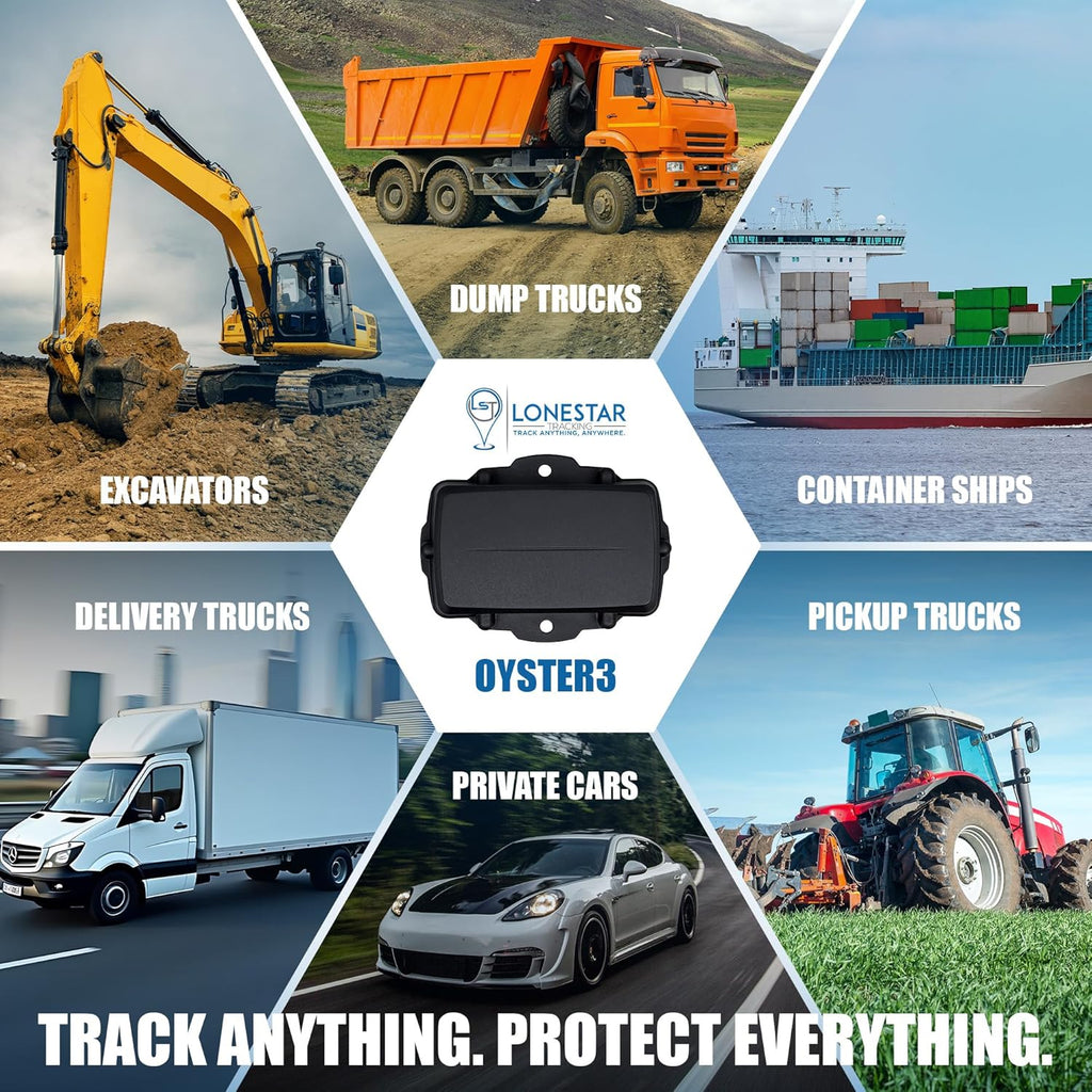 Lonestar Tracking Oyster3 Hidden GPS Tracker – 4G & 5G Waterproof Vehicle & Trailer Tracker – Anti-Theft Car, Long Battery Life, Multi-GNSS Precision, Geofence & Recovery Mode Real-Time Asset Tracking