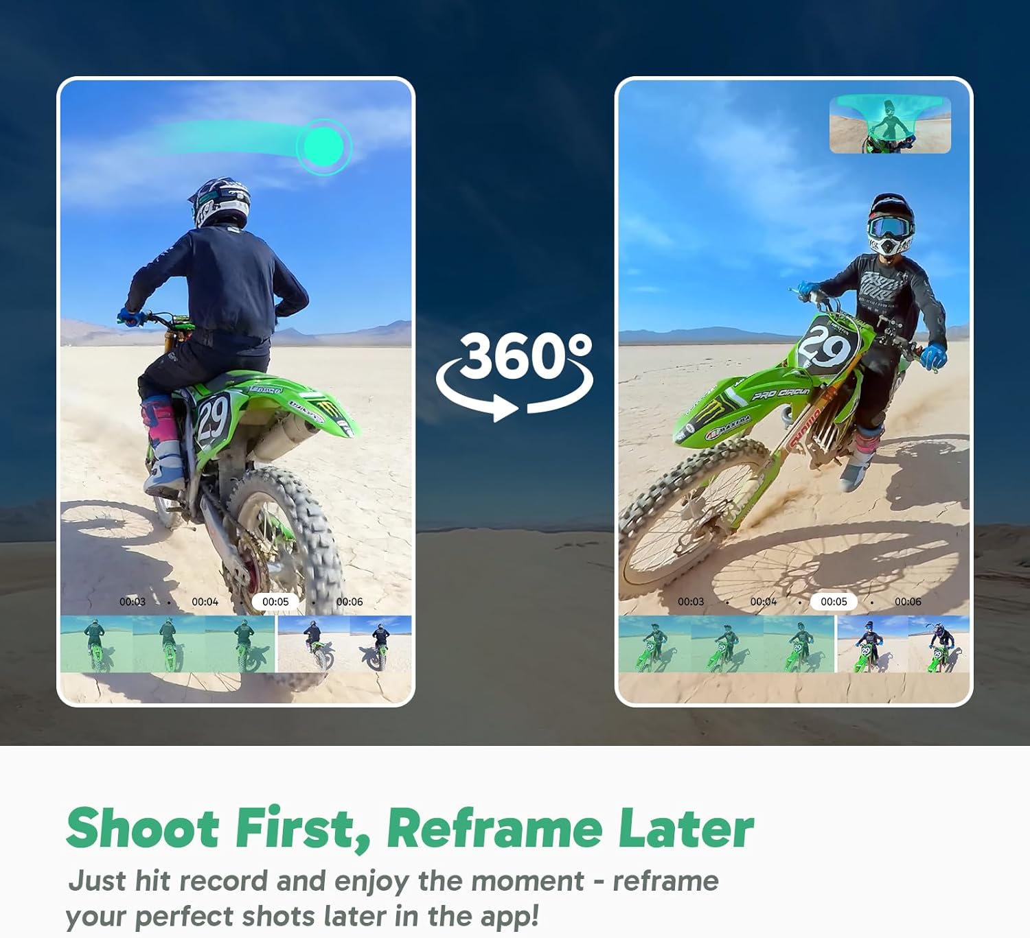 AKASO 360 Weatherproof 360 Action Camera - 5.7K 360 Video with 1/2" 48MP Sensors, 72MP 360 Photo, 360-SuperSmooth, Invisible Selfie Stick, 360° Horizon Lock, AI Tracking with 256GB MicroSD Card