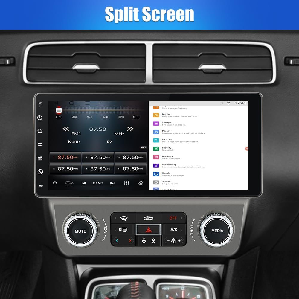 Junsun 8 Core 64ROM Car Radio Stereo for Chevrolet Chevy Camaro 2010-2015,10.33 inch Screen Support WiFi Bluetooth 4G Online Upgrade GPS Navigation DSP RDS Wireless CarPlay Android Auto