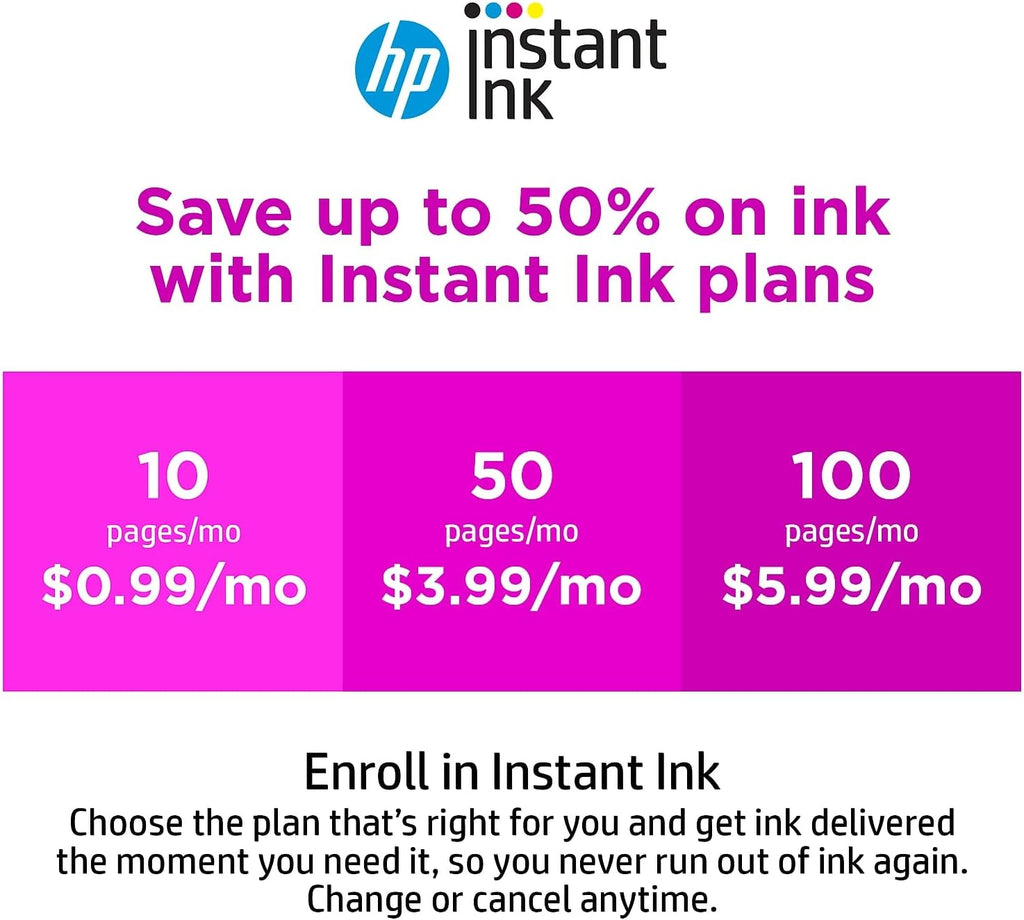HP DeskJet 3755 Compact All-in-One Wireless Printer, Instant Ink, Works with Alexa - Seagrass Accent (J9V92A)