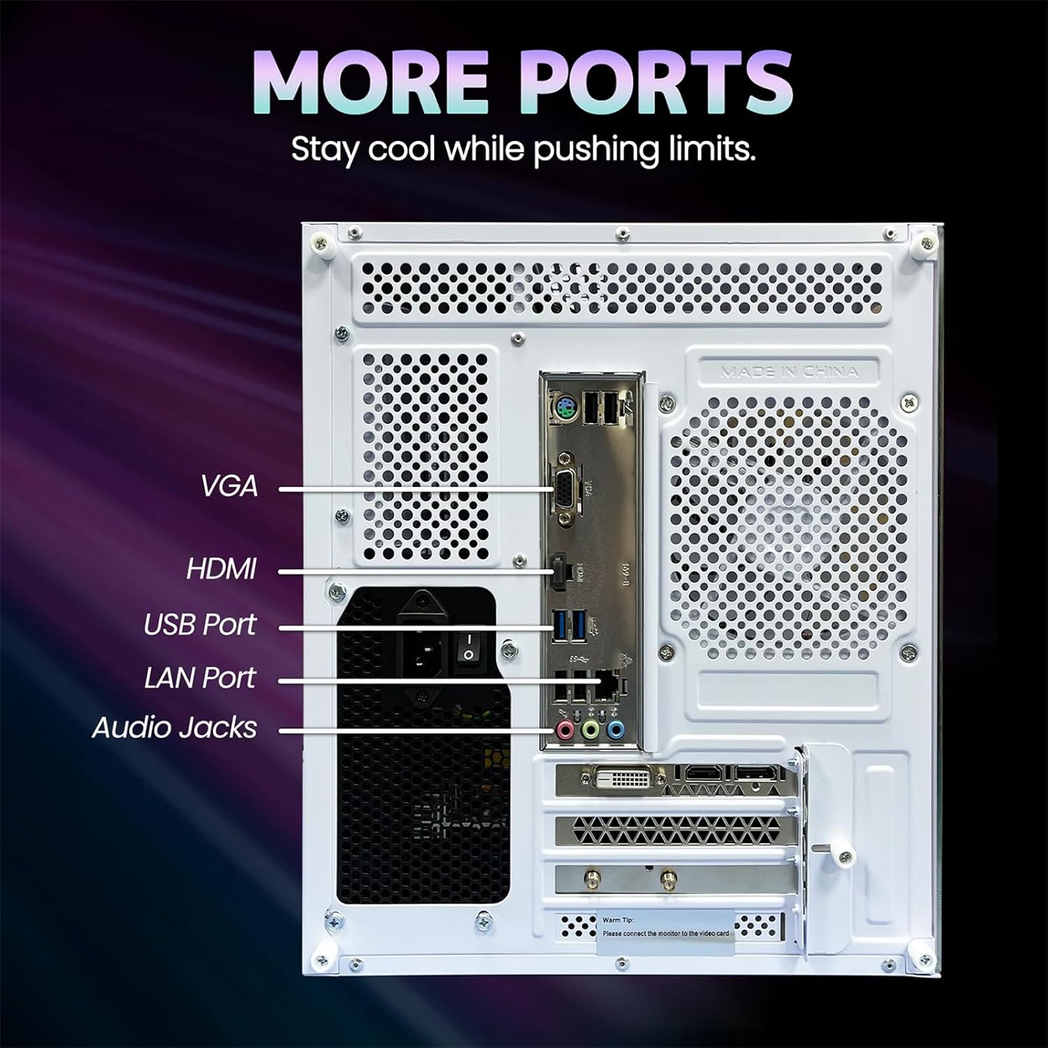 suevery Desktop Computers,16G RAM,512GB NVMe SSD,Core i5-12400F,RTX 3050 6G,Prebuilt Gaming PC,Tower Computer Gamer White WiFi 6 Home
