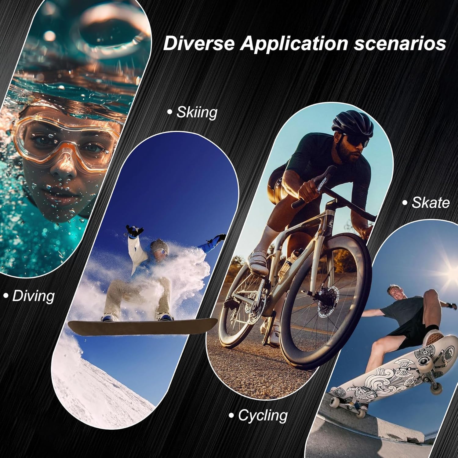Thumb Action Camera | Mini POV Sports Camera, Waterproof Action Camera the Size of a Thumb for Running, Cycling, Hiking, Swimming, Outdoor Adventures, Vlogging (Black, 128, GB)
