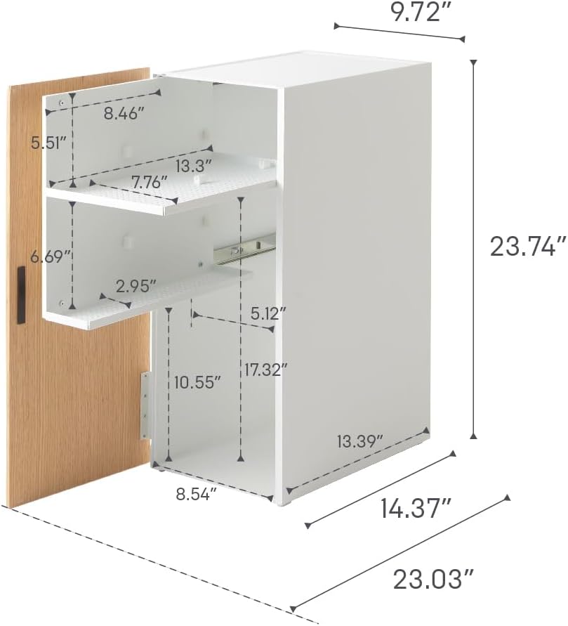 Yamazaki Home Tower Large Capacity Game Console Rack – Organize Controllers, Pull-Out Shelf, Cable Management - Steel
