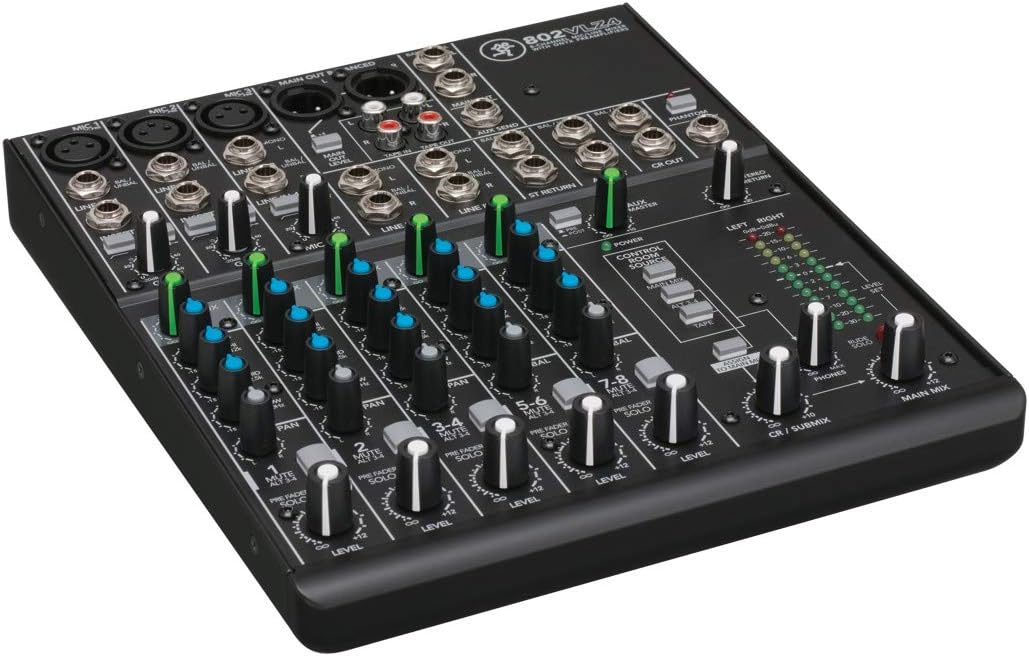 Mackie 802VLZ4, 8-channel Ultra Compact Mixer with High Quality Onyx Preamps