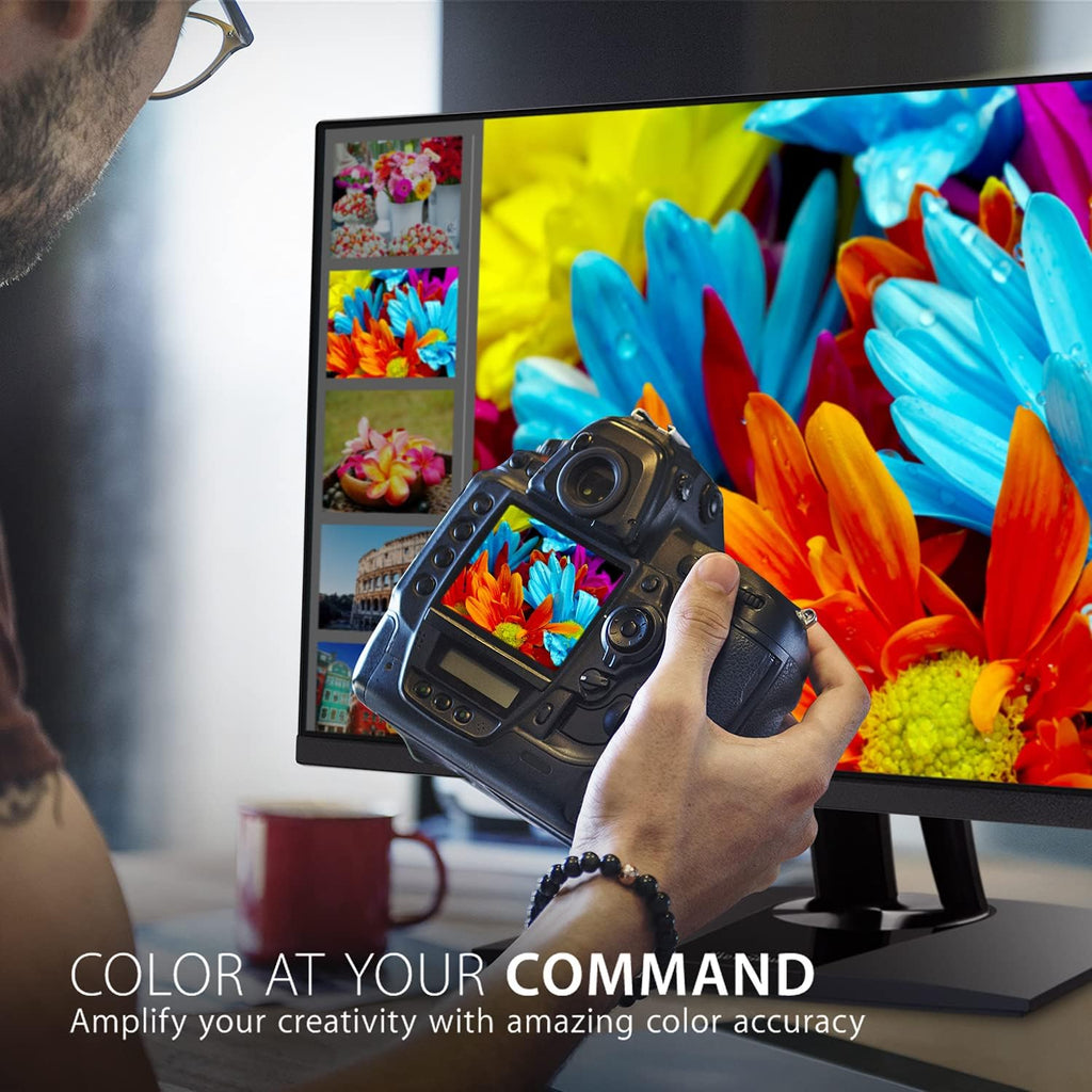 ViewSonic VP2756-2K 27 Inch IPS 1440p Ergonomic Monitor, Color Accuracy, Pantone Validated, 60W USB C (Renewed)