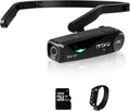 ORDRO EP6 Plus 4K Video Camcorder Wearable Vlog Camera, Vlog Video Camera UHD 1080P 60FPS Hands-Free Head Mounted Camera with EIS 6.0 Anti-Shake, 32G Micro Memory Card, Smart Remote
