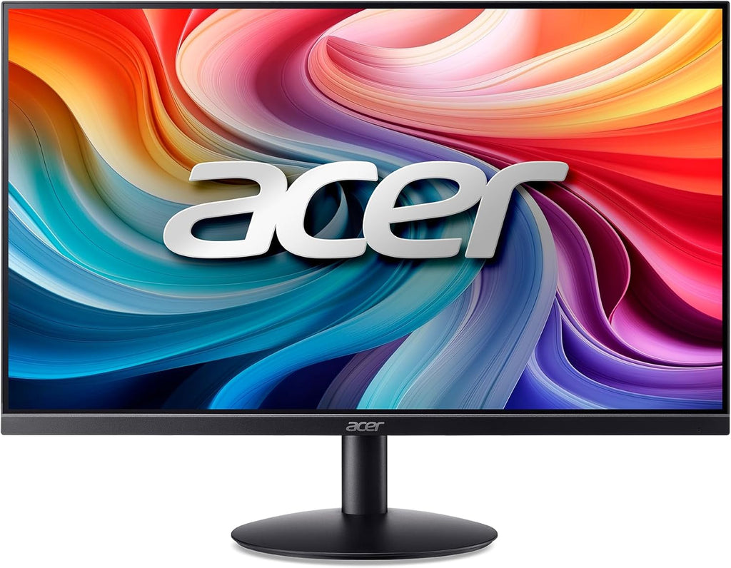 Acer 23.8" Professional Home Office Monitor | Full HD (1920 x 1080) | Ultra-Thin | Zero-Frame | Up to 100Hz Refresh | 4ms (G to G) | Tilt | HDMI & VGA Ports | SB242Y H1bi