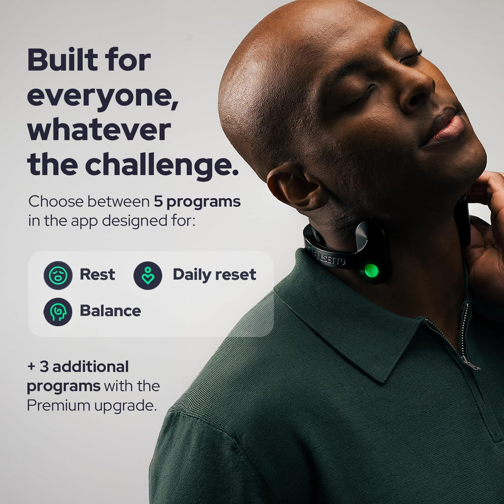Pulsetto FIT (V2) Wellness Wearable – Relaxation, Sleep & Daily Wellness Support Device