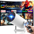 320ANSI/Google Store/Voice Control Smart Projector with WiFi and Bluetooth, 10,000+ Apps, Pericat 4K UHD Home Theater Portable Mini Movie Projector, Indoor & Outdoor Use 180° & Netflix-Compatible