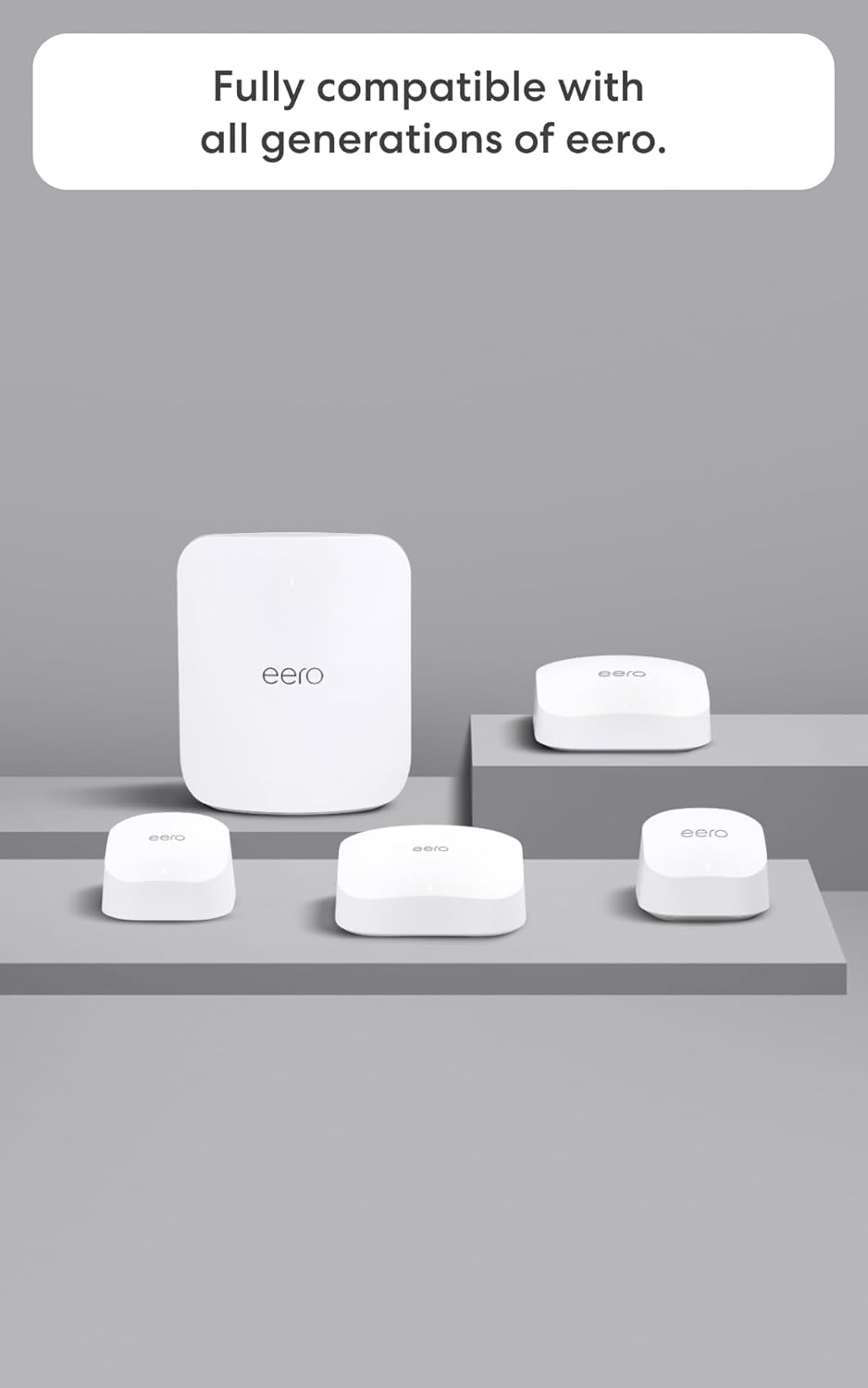 Amazon eero 7 dual-band mesh Wi-Fi 7 router (newest model) - Supports internet plans up to 2.5 Gbps, Coverage up to 2,000 sq. ft., 1-pack