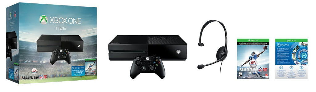 Xbox One 1TB Console - EA Sports Madden NFL 16 Bundle (Renewed)