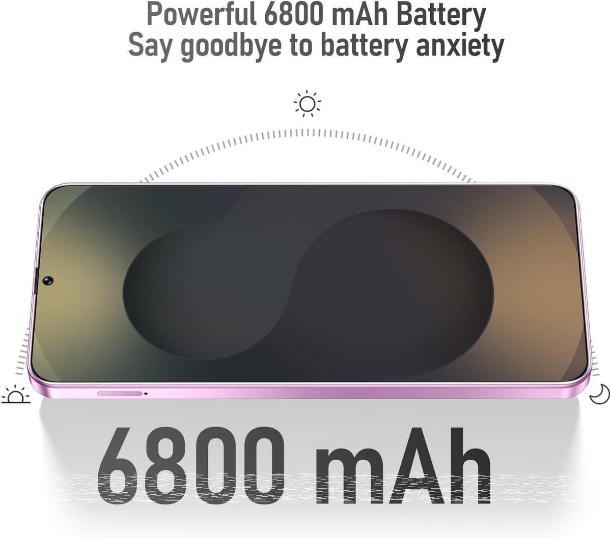 Unlocked Cell Phones,X25 Ultra Unlocked Android Smart Phone,Dual SIM 5G Mobile Phones,8+128GB with 128GB Memory Card,Fast Processor,6800mAh Battery Super Endurance,6.8"HD Display(Sakura Pink)