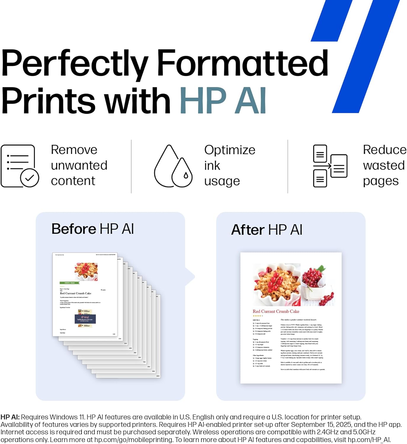HP OfficeJet Pro 9135e Wireless All-in-One Color Inkjet Printer, Print, scan, copy, fax, ADF, Duplex printing best-for-office, 3 month Instant Ink trial included, AI-enabled (404M0A)