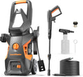 LawnMaster LT306-1800C Electric Pressure Washer 13 Amp 1.4 GPM 2100 Max PSI CSA Certified with Foam Bottle