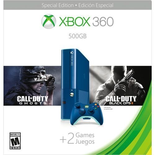 Xbox 360 500GB Special Edition Blue Console (Renewed)