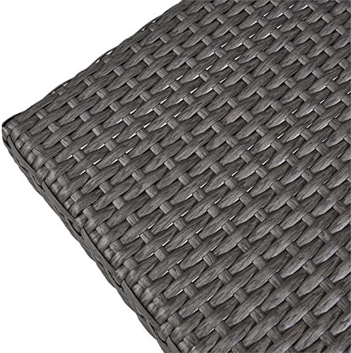 GDFStudio Savana 3 Piece Outdoor Wicker Lounge with Water Resistant Cushions & Coffee Table (Grey/Beige)