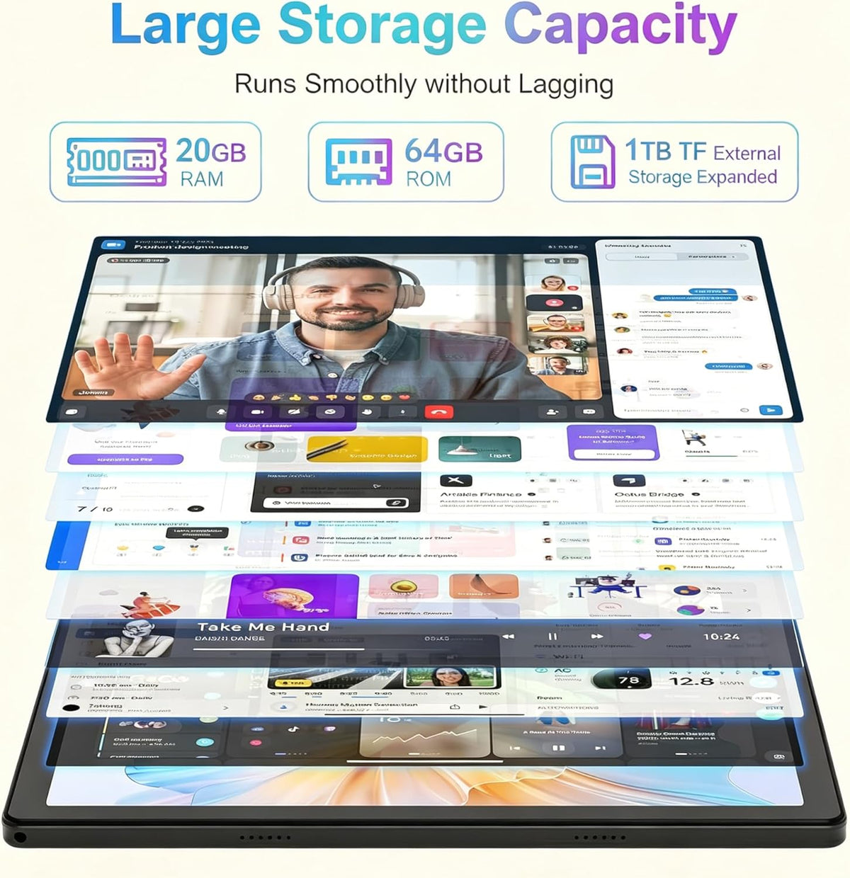 Latest 2026 Upgraded Android 16 Tablet 10.1 Inch with IPS HD Touch Screen, Dual Camera, 64GB Storage 1TB Expansion, 8 in 1 Tablets Kit with Keyboard, Protective Case, Mouse, Stylus, BT 5.4, WiFi 6